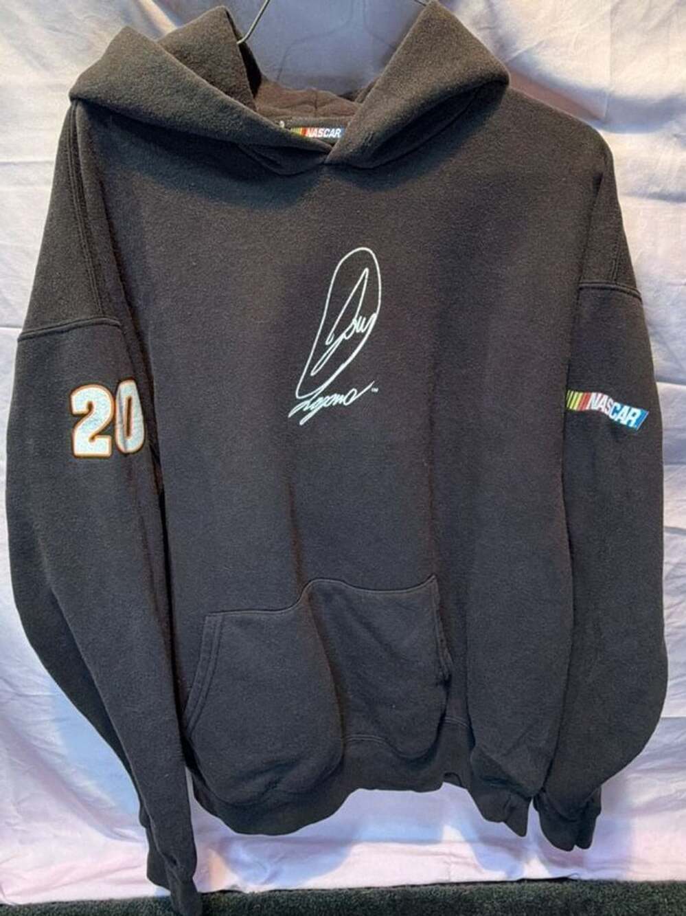 NASCAR Joey Logano #20 Black Pullover Hoodie